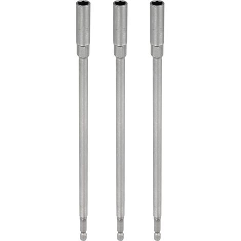 3pcs Embout Tournevis À Écrous 8mm 10" (250mm) 40Cr Acier (1/5)