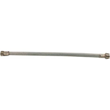 10 x FLESSIBILE INOX FEM/FEM 3/8 30 CM DN.10