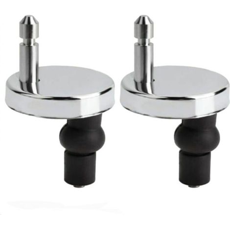 CHOYCLIT 2er-Pack universelle Toilettensitzbefestigungen, Toilettensitzbezug mit Scharnier, Toilettensitzbefestigungen, geeignet für alle Arten von Toilettenstilen, einfache Installation