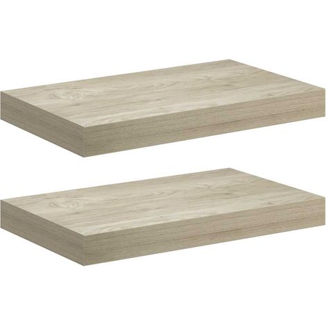 Estantes flotantes de pared 2 uds MDF roble 40x23x3,8 cm vidaXL