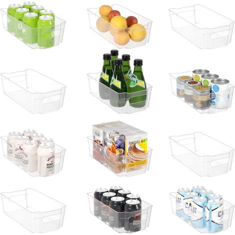 Organisateur - Transparent pour réfrigérateur, nourriture, garde-manger, cuisine, maison, congélateur, armoire (1/3)