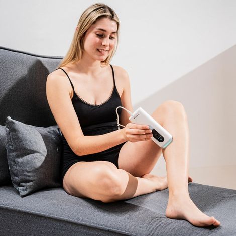 Depiladora de luz pulsada con funcian frao y accesorios kulepil innovagoods diseaada para ofrecer una experiencia de depilacian eficaz segura e (1/5)