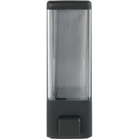 Dispensador de desinfectante y jabón, dispensador higiénico de pared, 350 ml, negro (1/4)