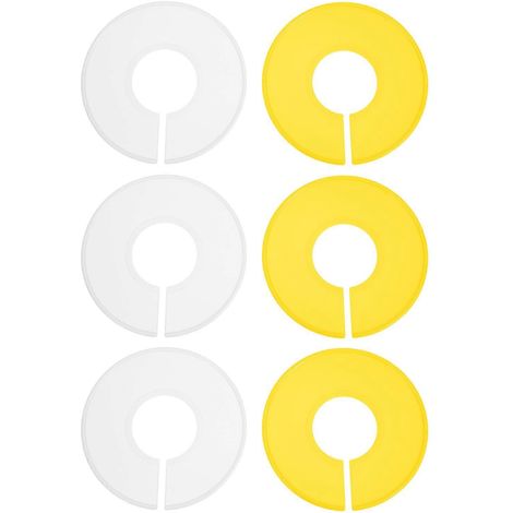Lot de 12 séparateurs de placard ronds pour bébé, avec cintres adaptés à différentes tailles de placard.-9x9cm-White (1/4)