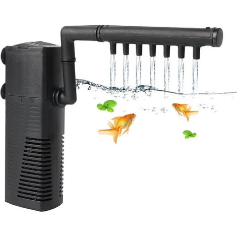 Pompe d'aquarium avec filtre à charbon actif 600 L/h - AquaForge (1/5)