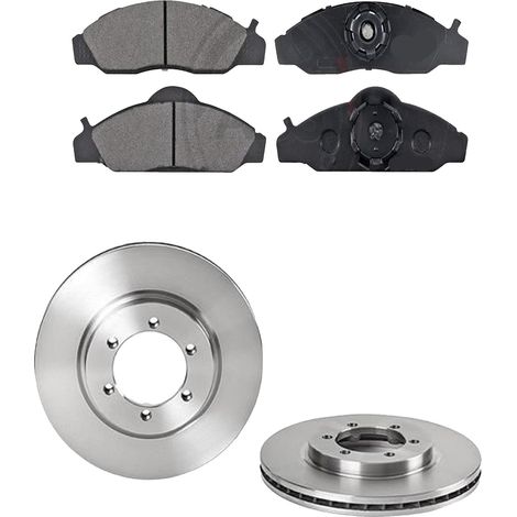 KIT FRENI ANTERIORI compatibile con DAEWOO MUSSO (FJ) - DISCHI + PASTIGLIE OEM: FDB1156 / 17015 /SOSTITUZIONE DIRETTA/BASSA POLVERE/SILENZIOSO (1/5)