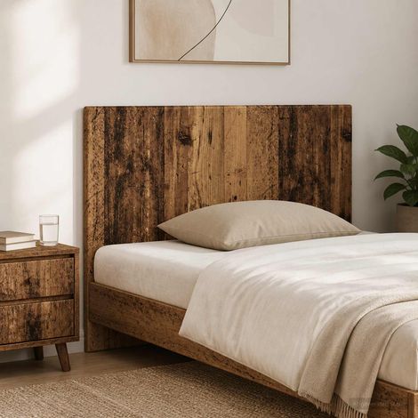 vidaXL Cabecero montada en la pared BREDA Madera envejecida (1/5)