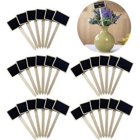 30 etichette per piante, etichette da giardino, etichette a T, mini etichette per piante, per semi da giardino, alberi ed erbe aromatiche