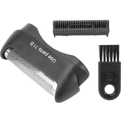 Tête De Rasoir De Rechange - Compatible Avec Rasoir Électrique 11B - Filet Et Lames En Acier - Set De 3 Pièces (1/5)