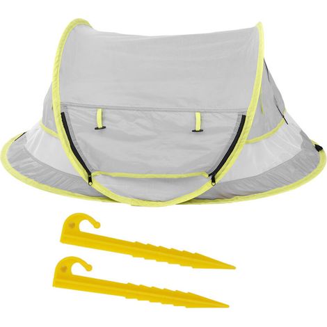 Tente de plage portable et pliable pour enfant, avec auvent, protection solaire anti-UV et abri pour bébé (1/5)