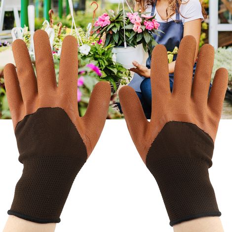 paire de gants de travail antidérapants et imperméables pour le jardinage et la manutention (1/5)