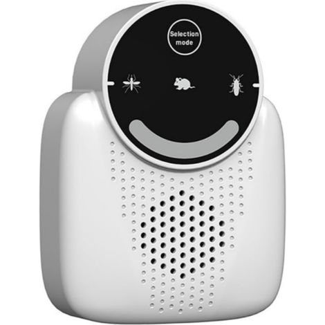 Répulsif antiparasitaire ultrasonique amélioré 5.0, répulsif anti-souris et insectes d'intérieur sans radiation, appareil électronique noir pour souris, rats et araignées (1/5)