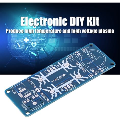 Petite bobine Tesla enceinte plasma kit module haut-parleur électronique DIY 15-24V CC 15W (1/5)