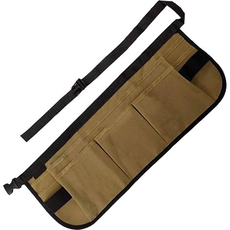 Sac à outils multifonction en toile, tablier avec ceinture ajustable pour outils de jardinage, dragonne, sacs en toile (1/5)