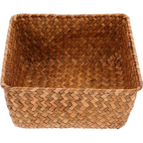 de rangement en jonc de mer avec couvercle Grand panier (1/5)