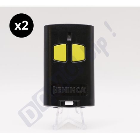 Beninca TO.GO 2 VA – Lot de 2 télécommandes 2 canaux 433,92 MHz pour portail/garage – Double codage ARC/Rolling Code – Compatible ONE.2WO / ONE.2WB / ONE.2WI (1/5)