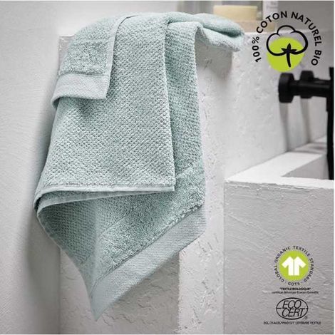 Bath towel - TODAY - 70 x 130 cm - Cotton - Organic Celadon (1/3)