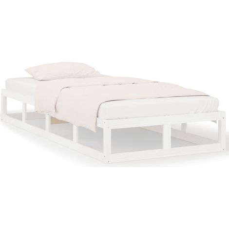 Maison Exclusive - Giroletto Bianco 75x190 cm Small Single in Legno Massello