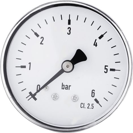 1pc Mini High Precision Pressure Gauge For Fuel Air Oil Liquid Water 0-6 bar 1/4" NPT Thread