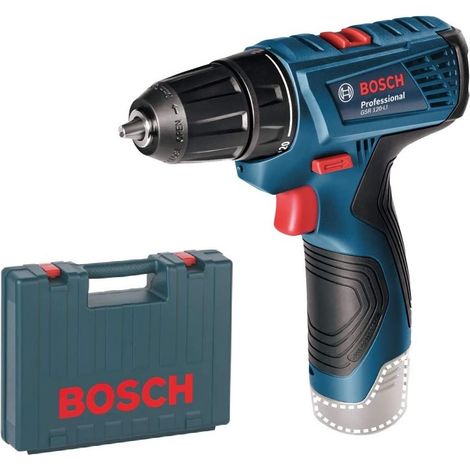 Bosch – Visseuse perceuse 10,8V / 12V li-ion – Couple max 30Nm – 2 vitesses – LED d'éclairage – Mallette de transport incluse