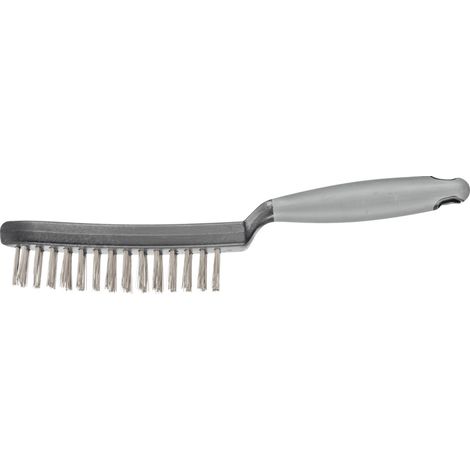 PFERD TOOLS Handbürste mit Kunststoffkörper und ergonomischem Griff HBUP 2reihig Edelstahl-Draht-Ø0,40 10 Stk (1/5)