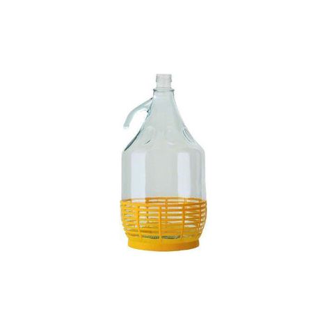 DAMIGIANA DAMA VETRO C/CESTINO 5 L P/TAPPO A VITE Q.TA 6