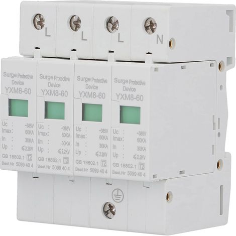 Parafoudre Module Protection Surtension AC380V YXM8-60 Disjoncteur Paratonnerre Équipement Sécurité 60kA (1/5)