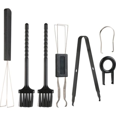 7 Pièces Kit d'Outils Extracteur de Clavier, Extracteurs de Touches pour Clavier Mécanique avec et d'Interrupteurs, Pince à Épiler, Brosse de Nettoyage Compatibilité Étendue avec Claviers (1/5)