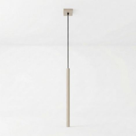Suspension moderne taupe tube 50 cm G9 Victoria Pure Lume (1/3)