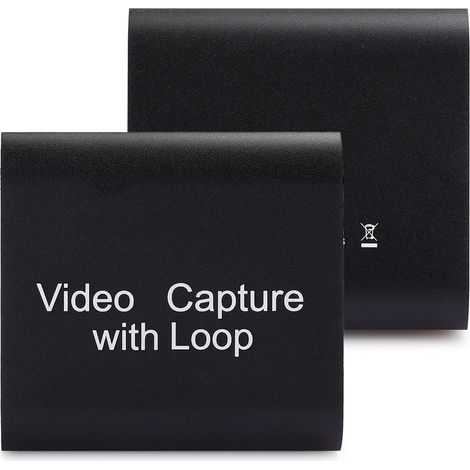 Carte d'acquisition HDMI avec sortie en boucle USB 2.0 Collector Streaming Enregistrement vidéo en direct en temps réel (noir) (1/5)