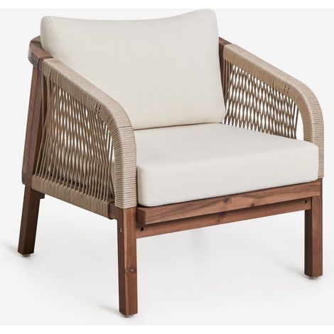 Sillón de jardín en madera de acacia Dubai SKLUM       