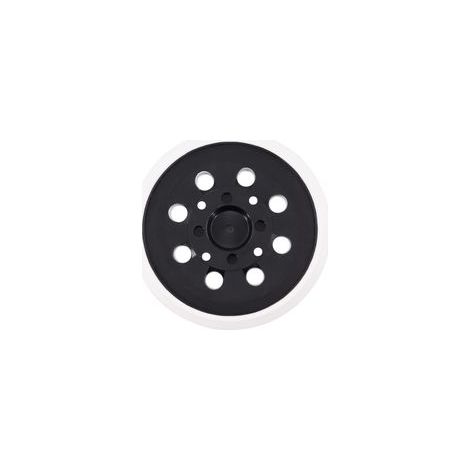 Plateau de ponçage 125 mm – Compatible Bosch PEX 300/400 AE – Vitesse 12000 tr/min – Pour bois et plastique – 8 trous pour aspiration (1/5)