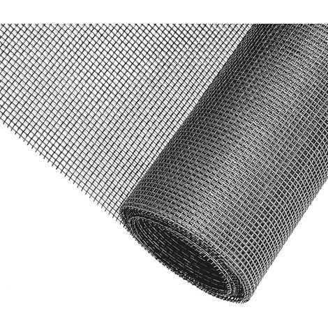 Moustiquaire de fenêtre enroulable 250 x 120 cm - Découpable aux dimensions souhaitées - gris (1/5)