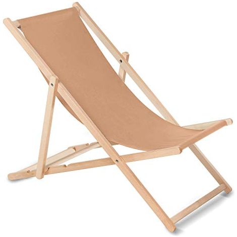 GreenBlue K05 - Sedia a sdraio sedia a sdraio pieghevole, Marrone, 118 x 59 x 8 cm (1/3)