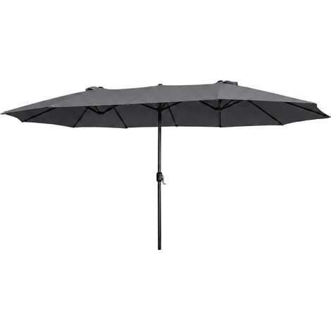 Garten-Doppelsonnenschirm TILIA in Dunkelgrau Gewicht 12,3 kg L460 x B270 x H245 cm (1/5)
