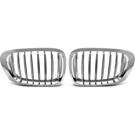 Paire grilles calandre BMW serie 3 E46 coupe cab de 04/1999 a 03/2003 Chrome-27318052 (1/2)