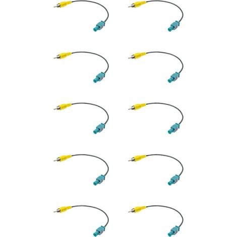 10X Kompatibel mit Mercedes-Benz Rückfahrkamera-Adapterkabel Fakra auf RCA-Stecker Rückfahrleitung Rückfahrkamera-Umrüstkabel (1/5)