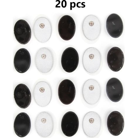 10/20 électrodes pour appareil de thérapie TENS, coussinets auto-adhésifs, stimulateur musculaire, masseur, soins de santé05277-AquaForge