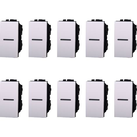 gloca Deviatori 1P Assiali Compatibili Living (Bianco, 10 Pezzi) (1/4)