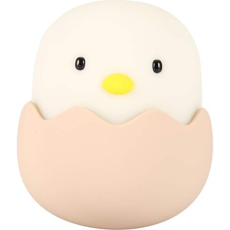 MINKUROW Baby Night Light Chicken Eggshell Night Light Emotion Night Light Usb Recargable Silicona Night Light Lamp Con Control Táctil Cool White 6000k (1/5)