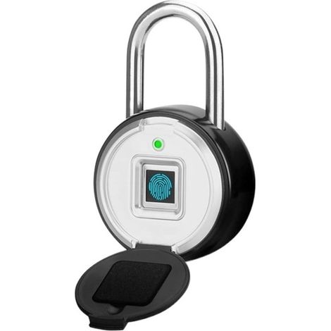 Intelligentes Türschloss, Tuya Smart Fingerprint Padlock Elektronisches Türschloss App-Fernentriegelung Wasserdicht Sicherheit geeignet für Tuya