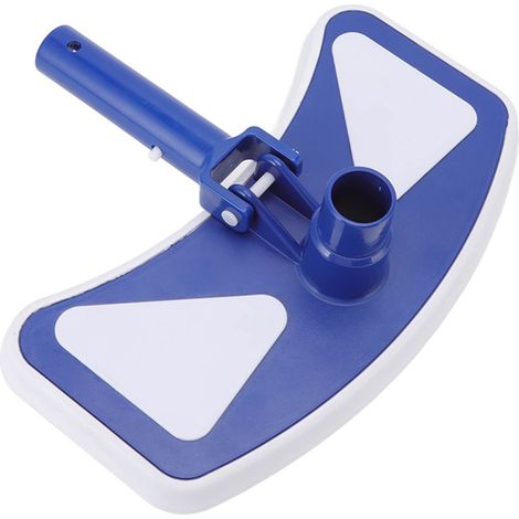 Tête de Balai de Piscine Papillon Pondérée avec Roues et Brosse Latérale pour Aquariums et Étangs à Poissons