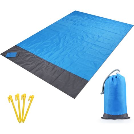 Couverture de plage imperméable, tapis de pique-nique Portable d'extérieur, matelas de sol de Camping (1/5)