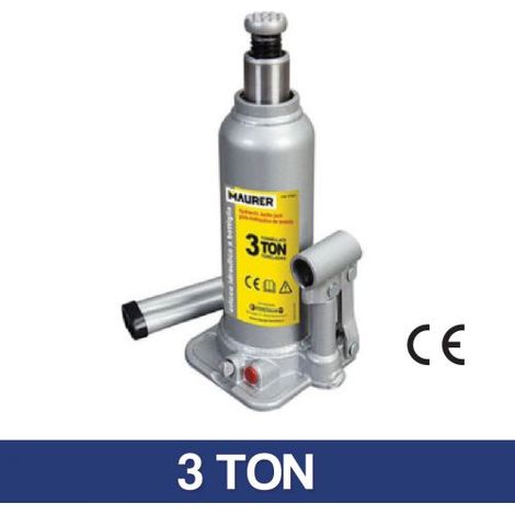 CRICCO IDRAULICO a BOTTIGLIA Maurer Portata 3000 Kg Alzata 194-372 mm
