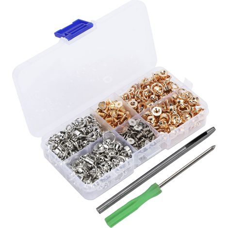 Ensemble de Rivets à Billes avec Joints O‑Ring pour Accessoires en Cuir, Vêtements et Sacs (1/5)