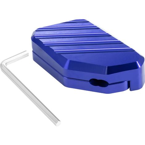 (Bleu) Compatible avec YAMAHA XMAX X-MAX 125 250 300 400 XMAX250 Accessoires moto Béquille latérale Extension de béquille Coussinet élargisseur Support latéral maxpower (1/4)