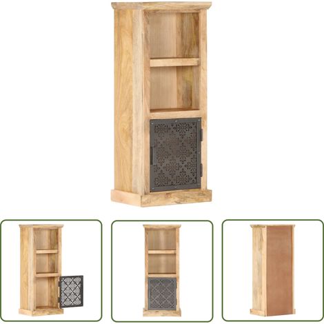vidaXL Buffet avec porte 45x32x110 cm Bois de manguier solide (1/5)