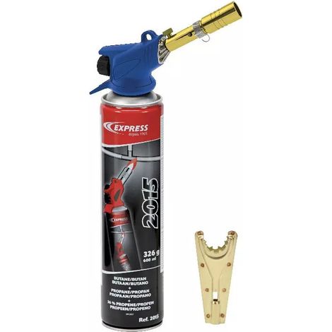 Guilbert Express – Lampe à souder professionnelle pour plomberie – Flamme puissante et stabilisée – Autonomie cartouche butane – Lance incluse