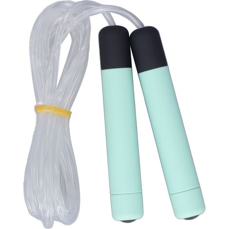 Corde à sauter lumineuse LED, fibre optique, homme et femme, entraînement cardio, perte de poids, vitesse, nocturne, version verte, sans piles (1/5)