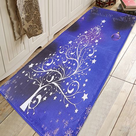 Flanell-Fußmatten, Küchenmatten, Badteppiche, Schlafzimmer- und Wohnzimmerteppiche, Weihnachtsdekoration (1/5)